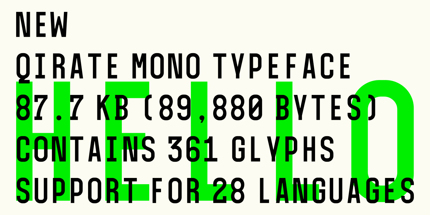 Qirate Mono